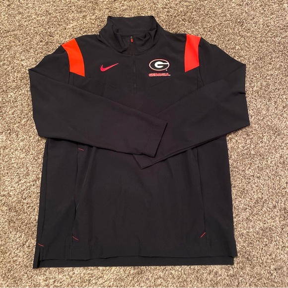 Nike Georgia Bulldogs Sideline Coaches Jacket Large Black - Picture 3 of 4
